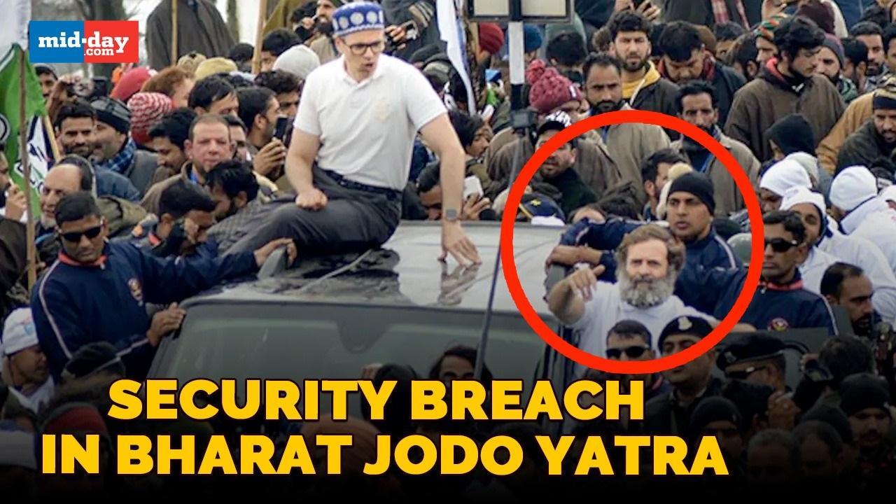 Security Breach In Bharat Jodo Yatra In Jammu And Kashmir
